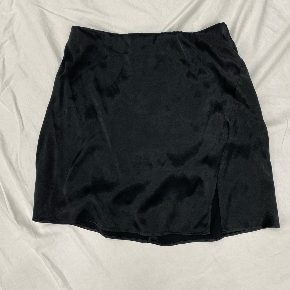 Black Silk Skirt